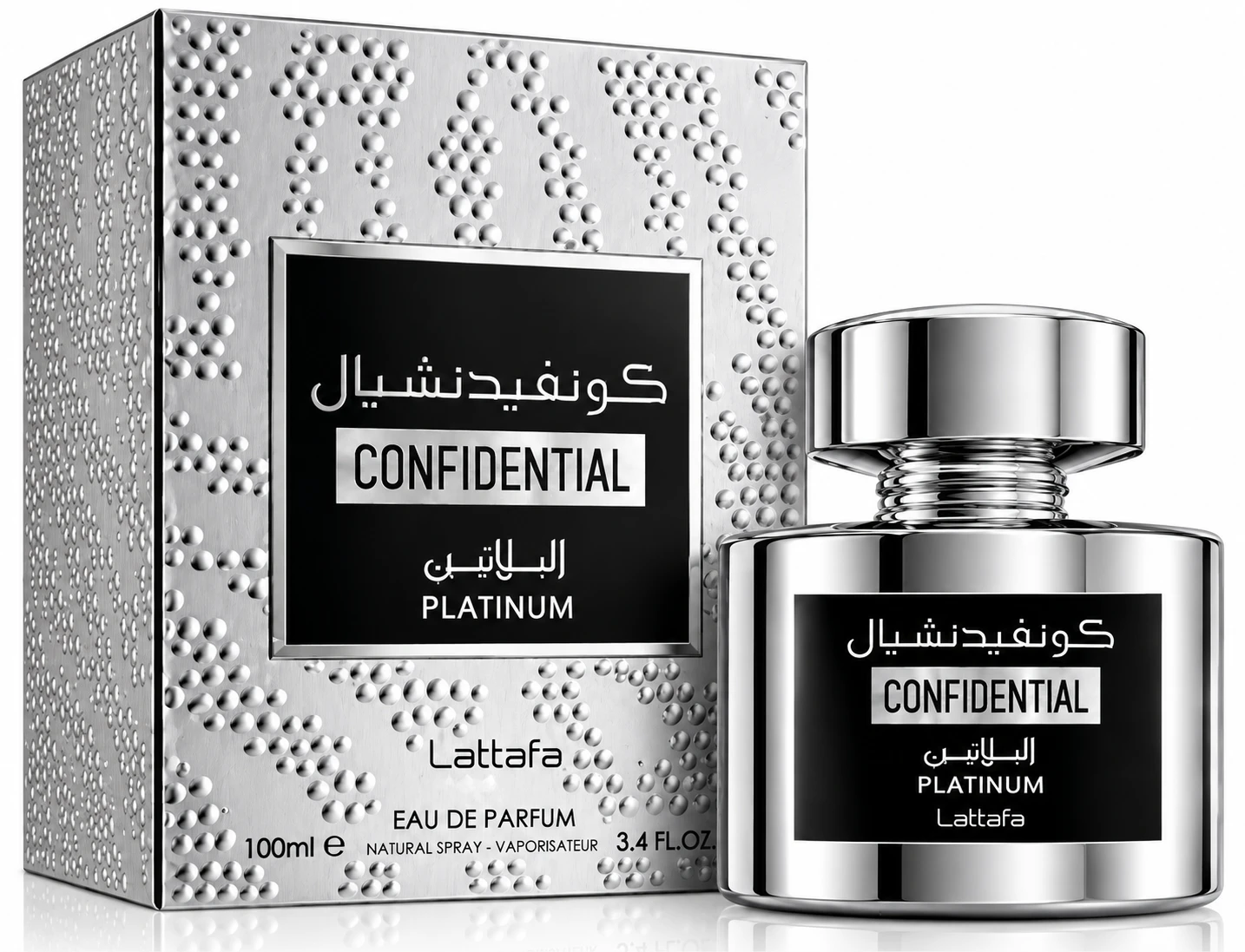 Lattafa Confidential Platinum EDP Unisex-100ml